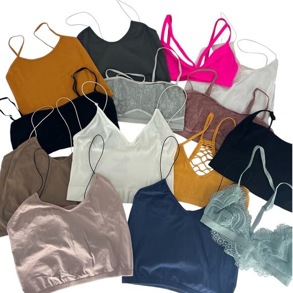 Free People Assorted Bra Bundle- 14 Piece - Picture 1 of 6